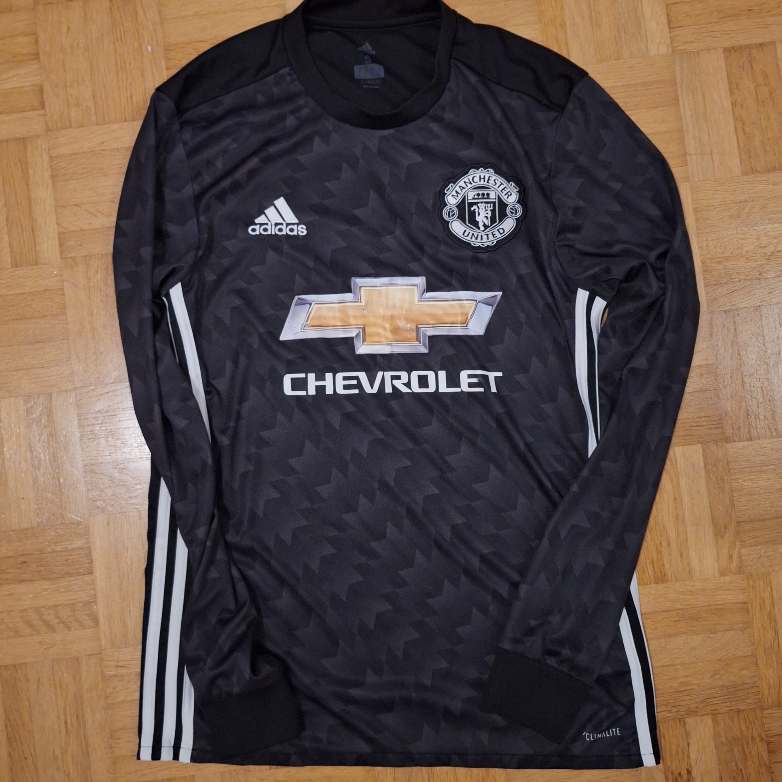 Manchester United longsleeve Auswärtstrikot 17/18 in Grösse S